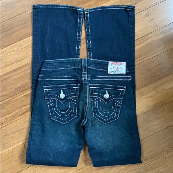 TRUE RELIGION Women’s Jinny Boot Cut Jeans Sz 25 - Picture 2 of 3